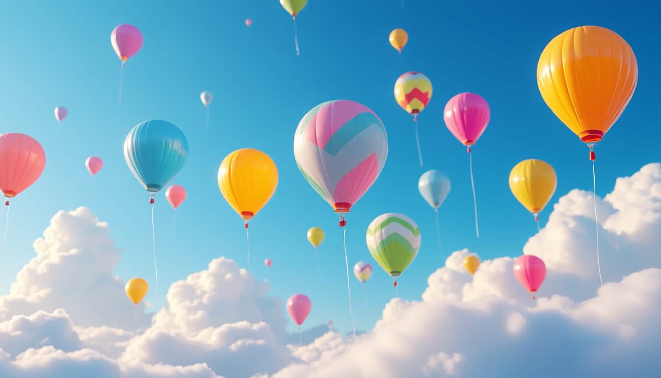 Ballons à l&rsquo;hélium : combien de temps ils tiennent en l&rsquo;air