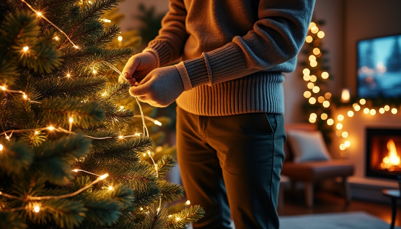 Guirlande lumineuse de Noel pour sapin : confort et entretien