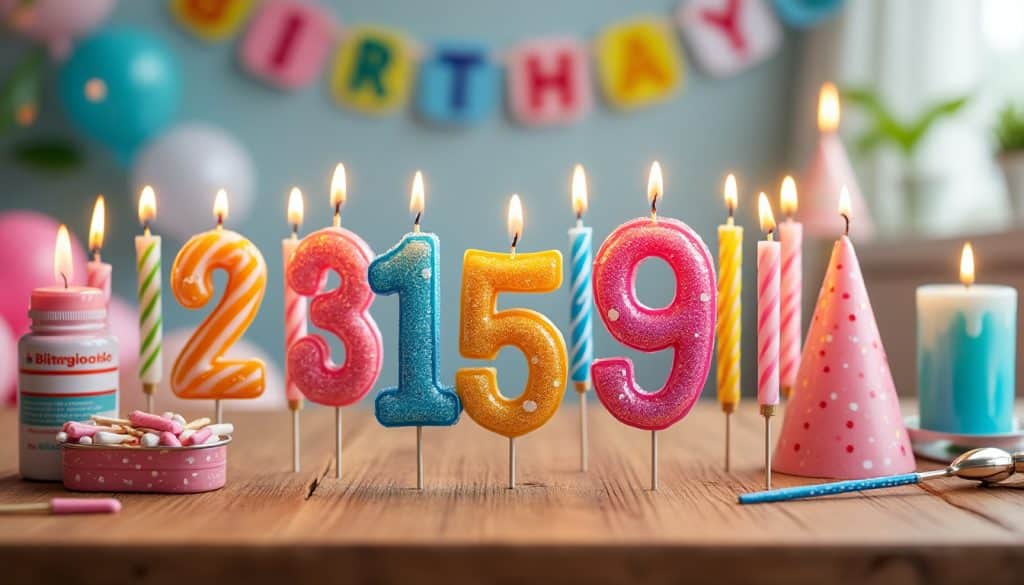 Bougies d&rsquo;anniversaire : les modèles et les précautions