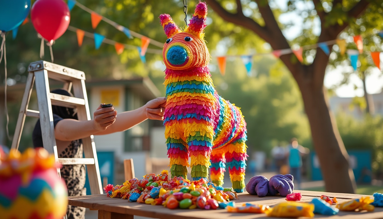 Piñata : la remplir et l&rsquo;installer sans danger