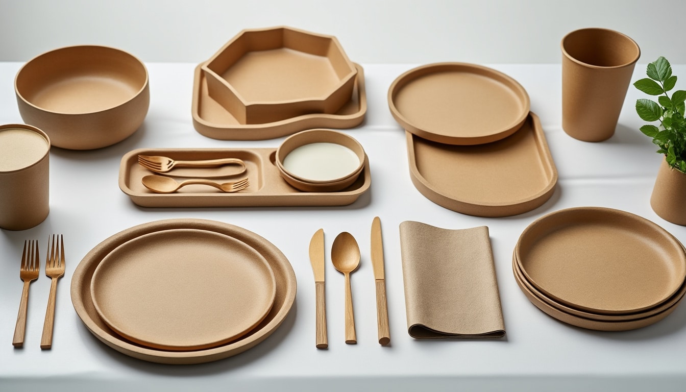 Vaisselle jetable : carton, bambou ou réutilisable
