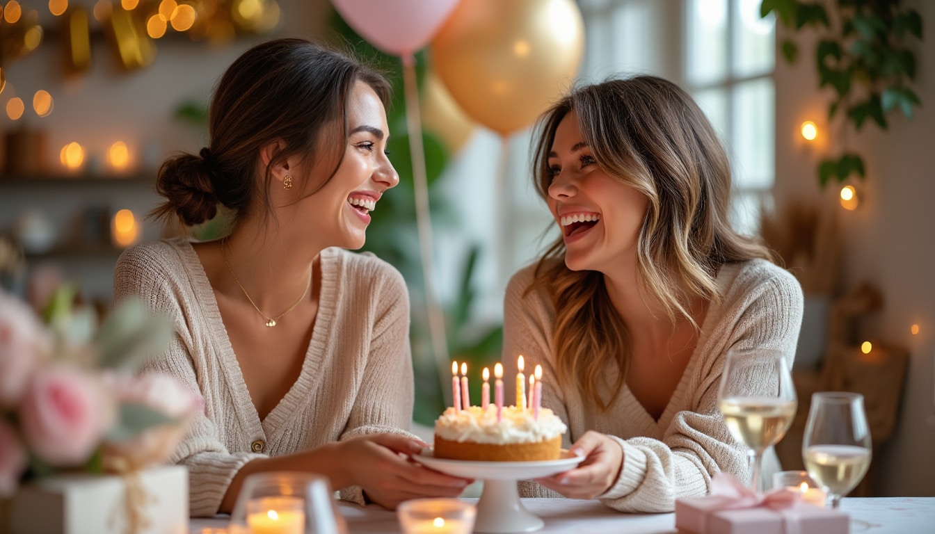 Message d&rsquo;anniversaire pour une amie : les formules selon le lien
